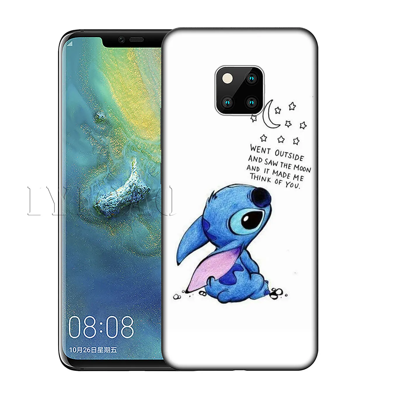IYICAO милые мультфильм Стич силиконовый мягкий чехол для huawei Nova 3 3i 2i коврики 20 10 Pro