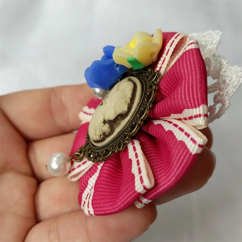 YiYaoFa Handmade Gothic Party Jewelry Flower Original Design Pin Antique Lace Brooch Buckle Vintage Women Accessories YBR-18 | Украшения и