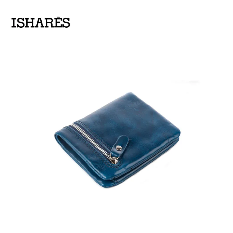 Кошелек ISHARES 2018 из натуральной кожи с масляным воском два сложения женские