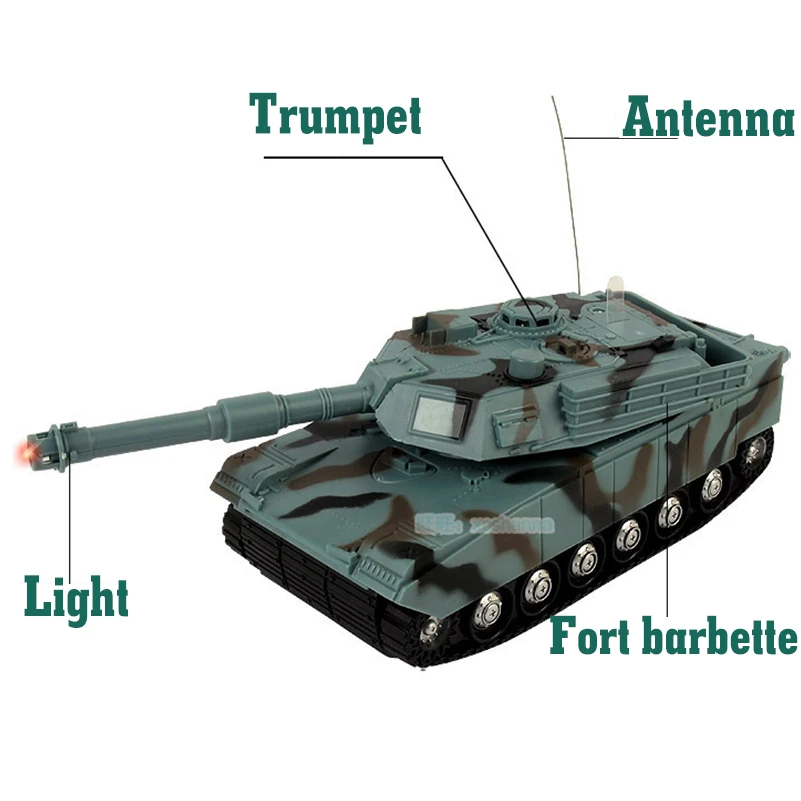 Радиоуправляемый мини танк игрушки с светодиодный светильник музыкальный пульт