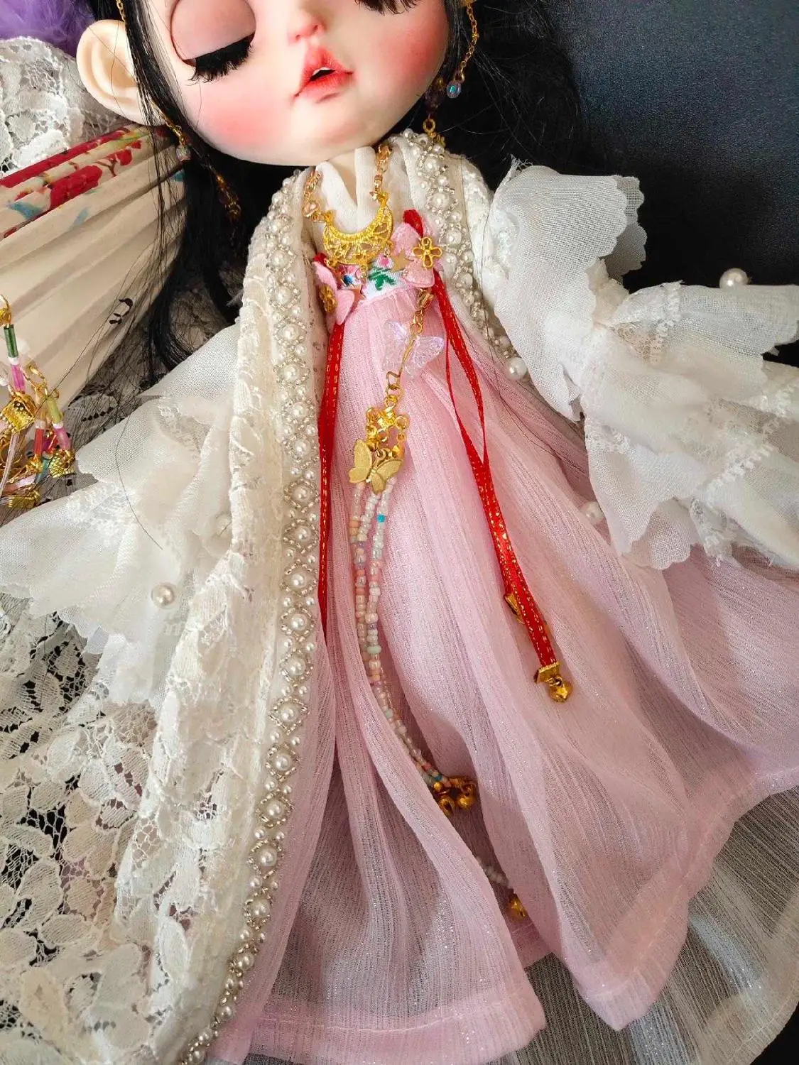 Китайская одежда Hanfu для кукол Blyth Одежда licca azone платье 0704|Куклы| |