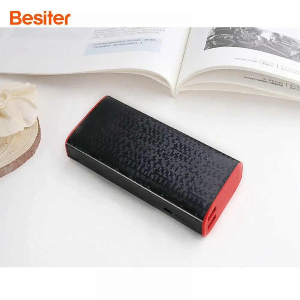 Besiter 18650 Мощность Bank 10000 мАч Dual USB банк Портативный Зарядное устройство Внешний