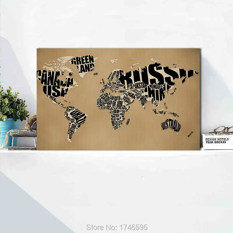 Картина на холсте с монограммой 30 х20 букв | Дом и сад