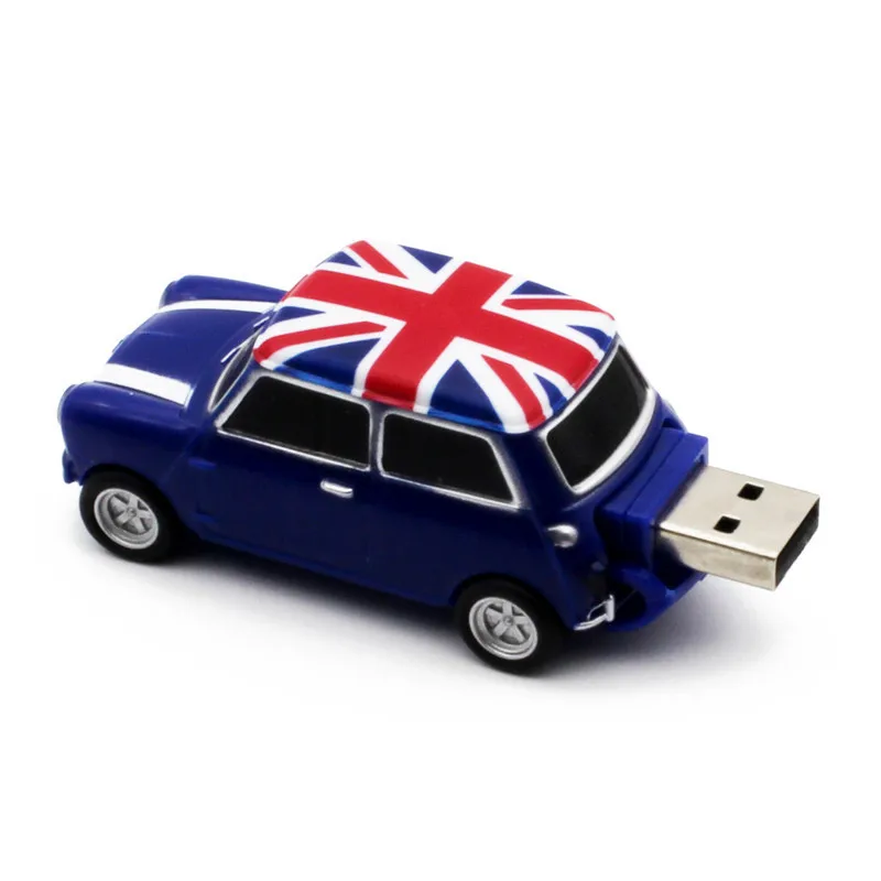 Корабль Symulacja samochodu 64 ГБ, USB, мини Kreatywny Cooper Samochody Modelu usb 2,0 флэш-карта памяти, Флеш накопитель 4 Гб оперативной памяти, 16 Гб встроенной памяти объемом до 32 GB - Цвет: Mini (blue)