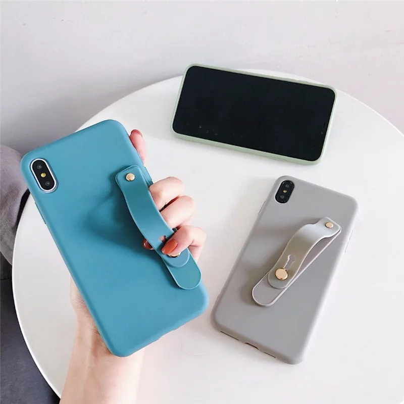 Чехол LANCHE для телефона из ТПУ с ремешком на запястье Xiaomi Redmi Note 7 mi 9 se мягкий