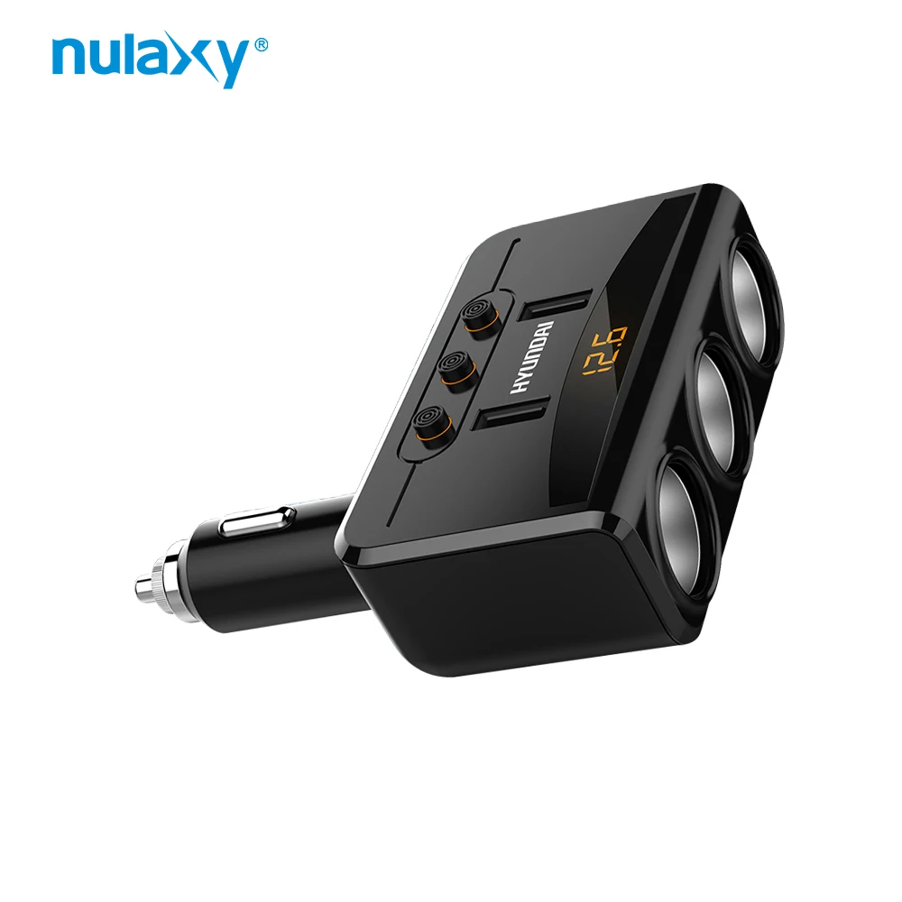 Nulaxy Dual USB Порты и разъёмы автомобиля Зарядное устройство с 3 степенями свободы