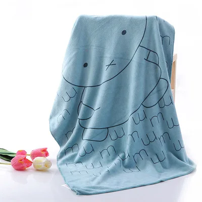 Blue Rabbit 70x140 см новое полотенце из микрофибры с героями мультфильмов для детей Детское супер абсорбирующее банное полотенце для ванной комнаты для дома - Цвет: Blue Rabbit