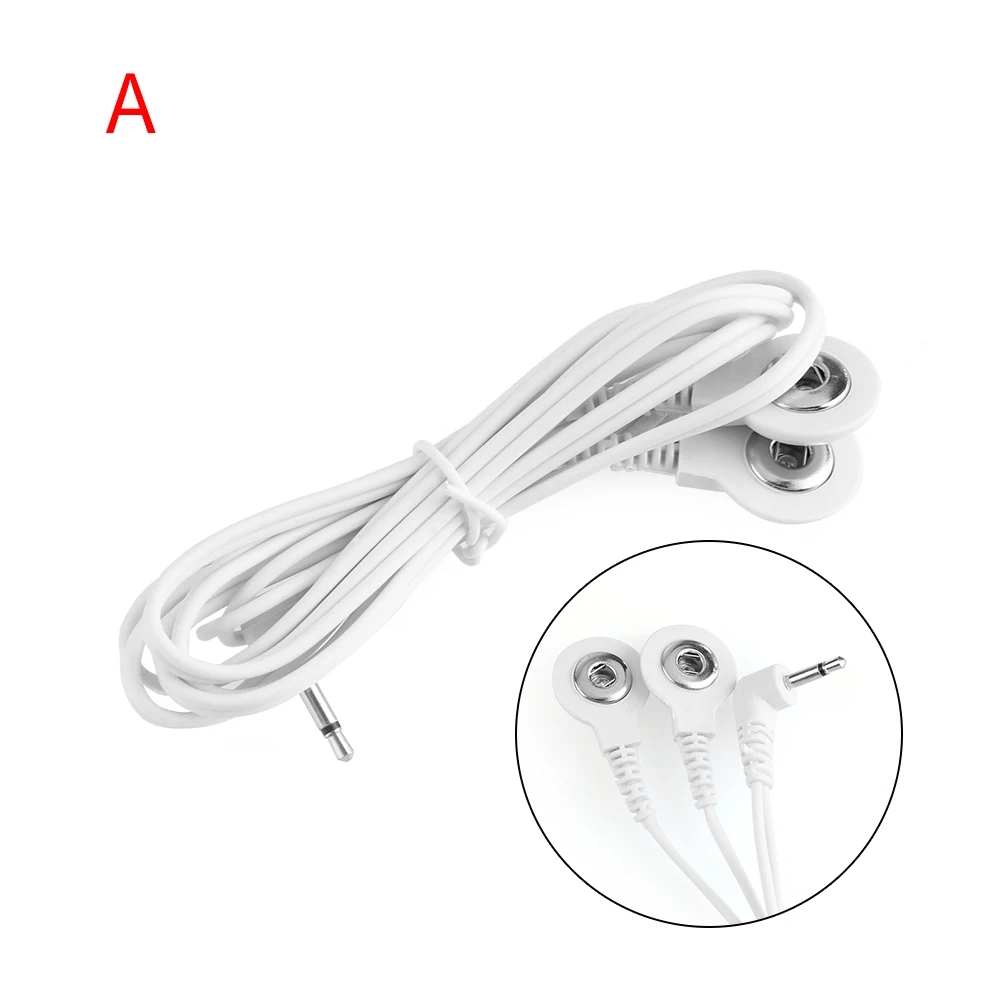 1pc Type A Wire 10/20 шт. электродные подушечки десятки тысяч коврик для акупунктуры для похудения электрическая машина для тела Массажер липкой гелевой Красота инструмент - Цвет: 1pc Type A Wire