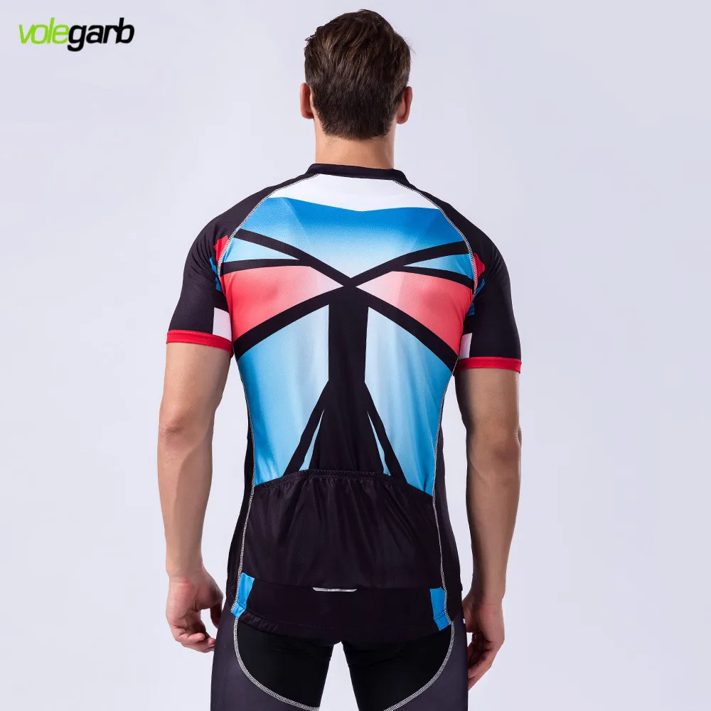 Volegarb 2017 мужская Лето Велоспорт Джерси Быстрый сухой Дыхание MTB Велосипед Одежда С