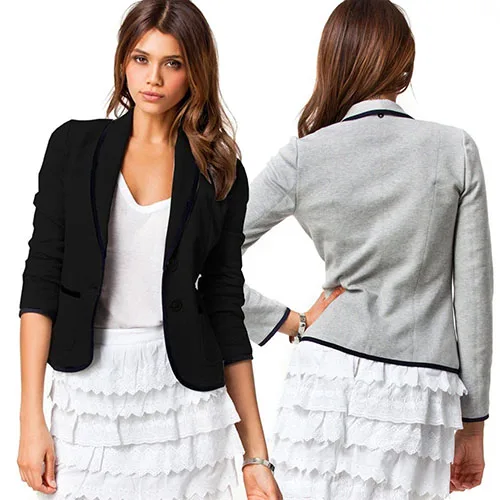 Новинка 2017 года Леди Мода весна тонкий Дизайн короткий пиджак ПР куртка пальто с