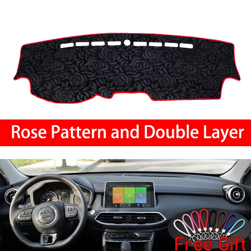 

Rose Pattern For MG HS 2017 2018 Dashboard Cover Car Stickers Car Decoration Car Accessories Interior Car Decals