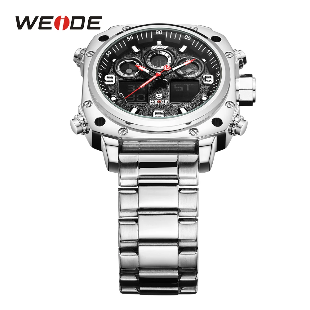 WEIDE спортивные часы повседневные бизнес Авто Дата Секундомер Аналоговый