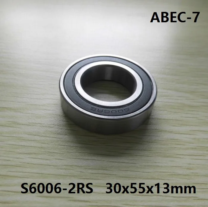 S6006-2RS S6006 2RS 30x55x13 mm ABEC-7 Stainless Steel hybri