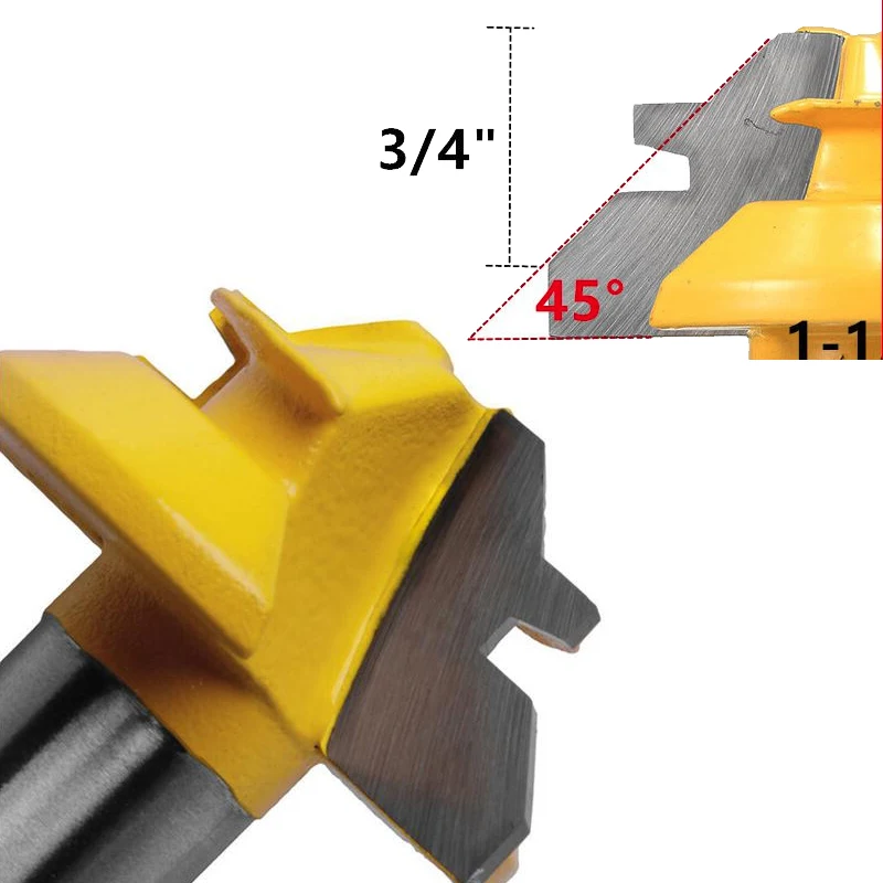 Новое поступление 1 шт. маленький концевой фреза фреза-45 градусов-1/2 хвостовика