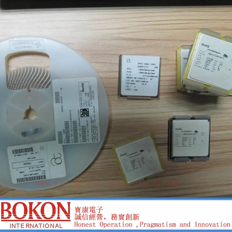 Конденсаторы High Q P90 ATC100B0R8BT500XT ATC100B0R8BP500XT ATC100B0R8CT500XT a0R8B a0R8C 0.8pF чип-конденсатор |