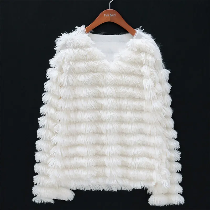 Alien Kitty элегантные пуловеры с кисточками хит продаж высокое качество v-образный