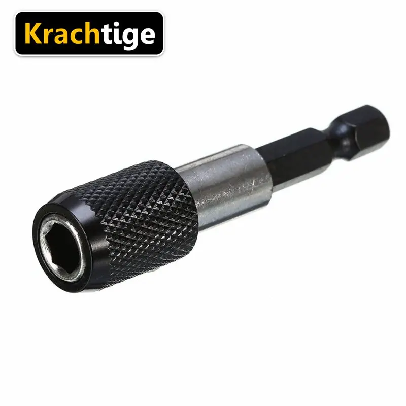 Krachtige 1/4 дюймов шестигранный хвостовик быстросъемный Отвертка Держатель Бит удлинитель 60 мм адаптер для электроинструмента сверло