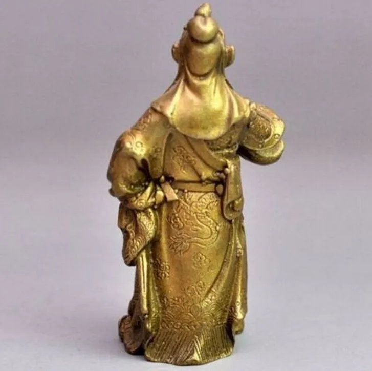 

Rare Chinese bronze brass Dragon Warrior Guan Gong