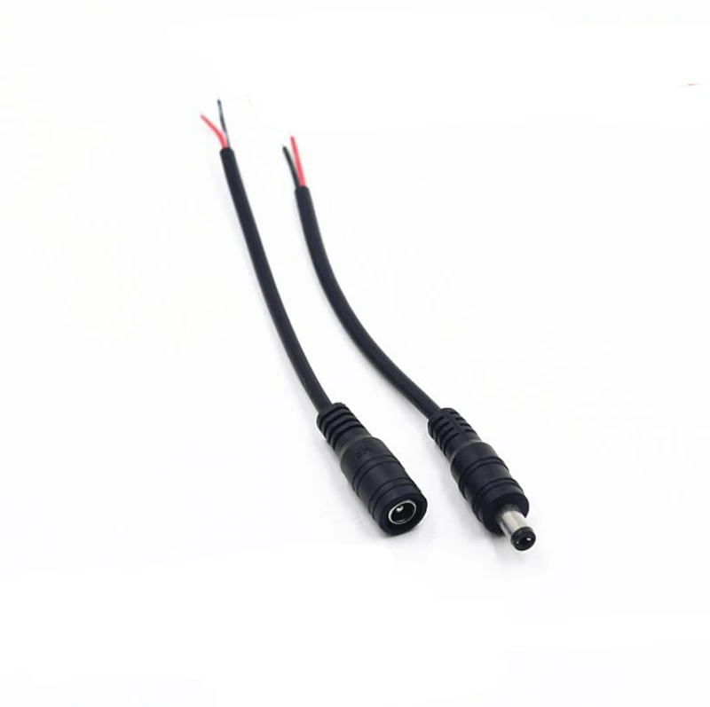 20pcs DC Power Connection Cable Male Female Connector 5.5*2.1mm DIY Extension Connect for Model Adapter Parts | Игрушки и хобби