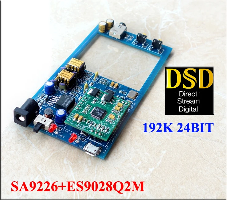 E19 портативный усилитель для наушников/SA9226 + ES9028Q2M DSD DAC декодер мощности