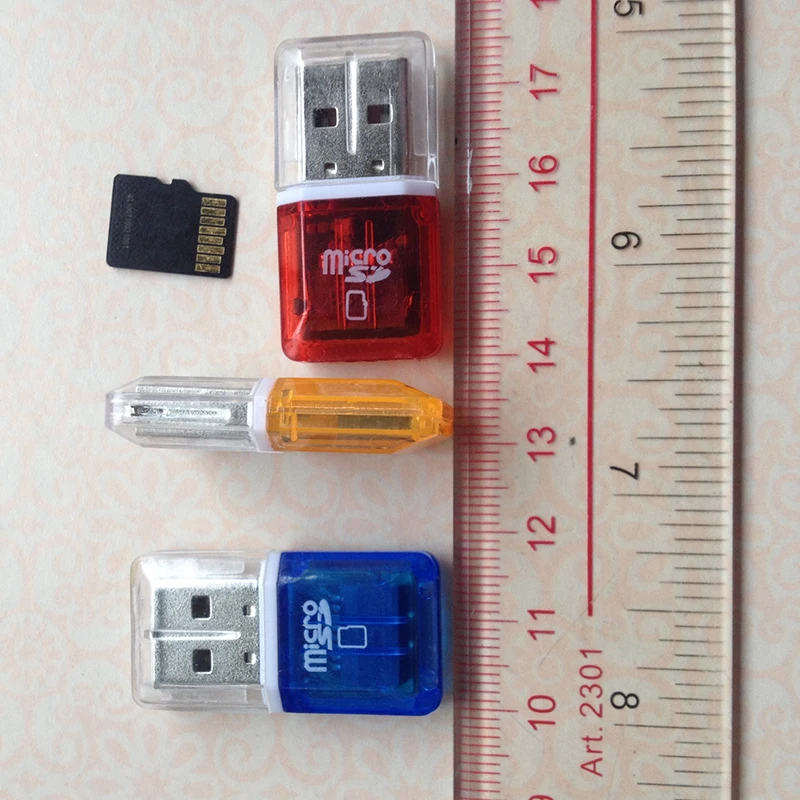 Portable Mini USB 2.0 Card Reader for Micro SD TF Adapter Diamond Colourful Android Phone Tablet PC High Quality | Компьютеры и офис