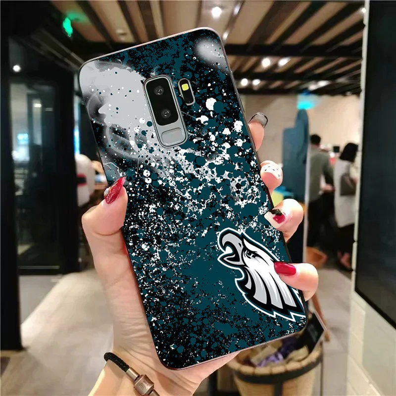 Yinuoda чехол для телефона Philadelphia Eagles samsung Galaxy S10 S9 8 Plus S6 S7 Edge Carson Wentz черный мягкий