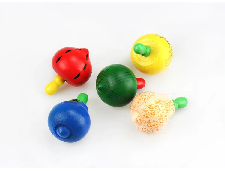10 шт./лот Развивающие игрушки Деревянные красочные фрукты традиционные