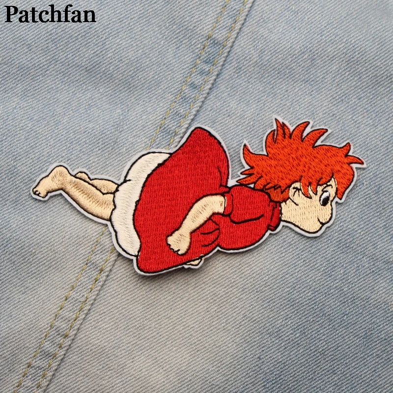 Patchfan Мультфильм Дети DIY вышитые патчи железные на одежде рюкзак шлем для