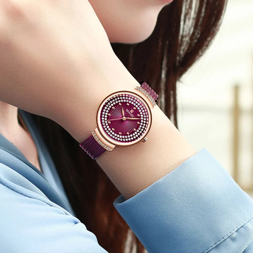 

Fashion Women's Luxury Wristwatches Milan Bracelet Watch Female Ladies Rose Gold Diamond Watch Reloj Mujer relogio feminino 2019