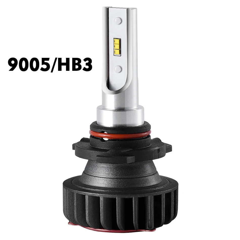 CNSUNNYLIGHT Car Headlight Bulb Lumileds Chip ZES LED H7 H4 H11 H8 9005 9006 H1 H3 880 H13 9004 9007 9900Lm White DC 12V 24V