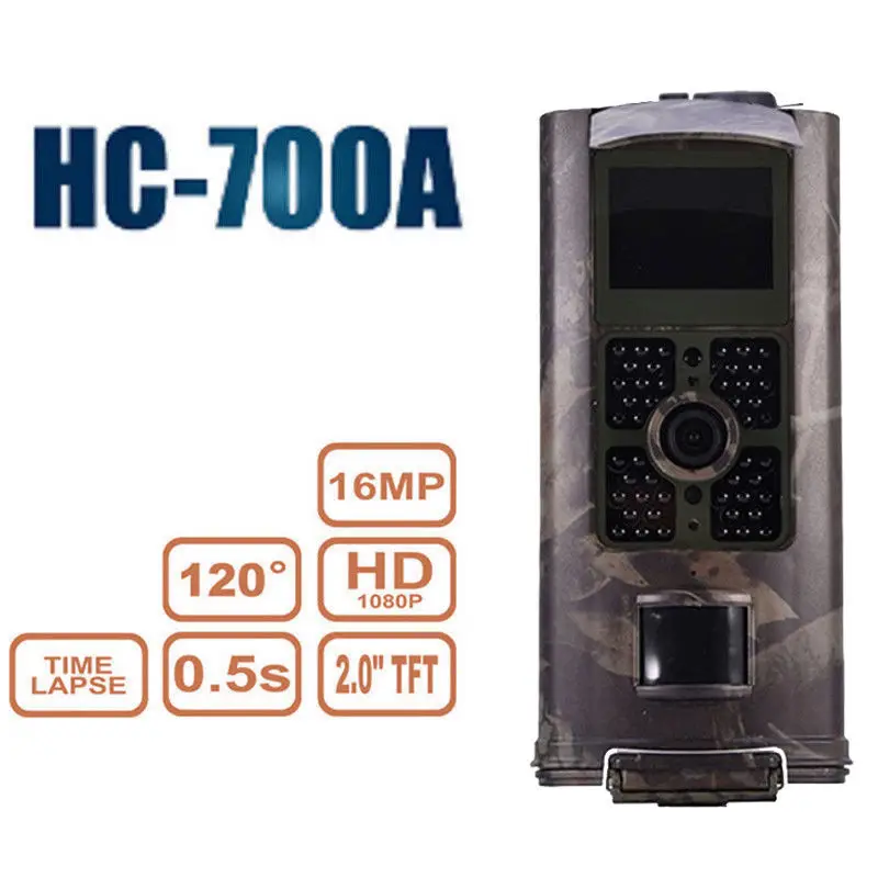Охотничья камера HC700A скаутская игровая камера Chasse 16MP 1080P фото-Ловушки для дикой природы Скаутинг инфракрасная камера ночного видения