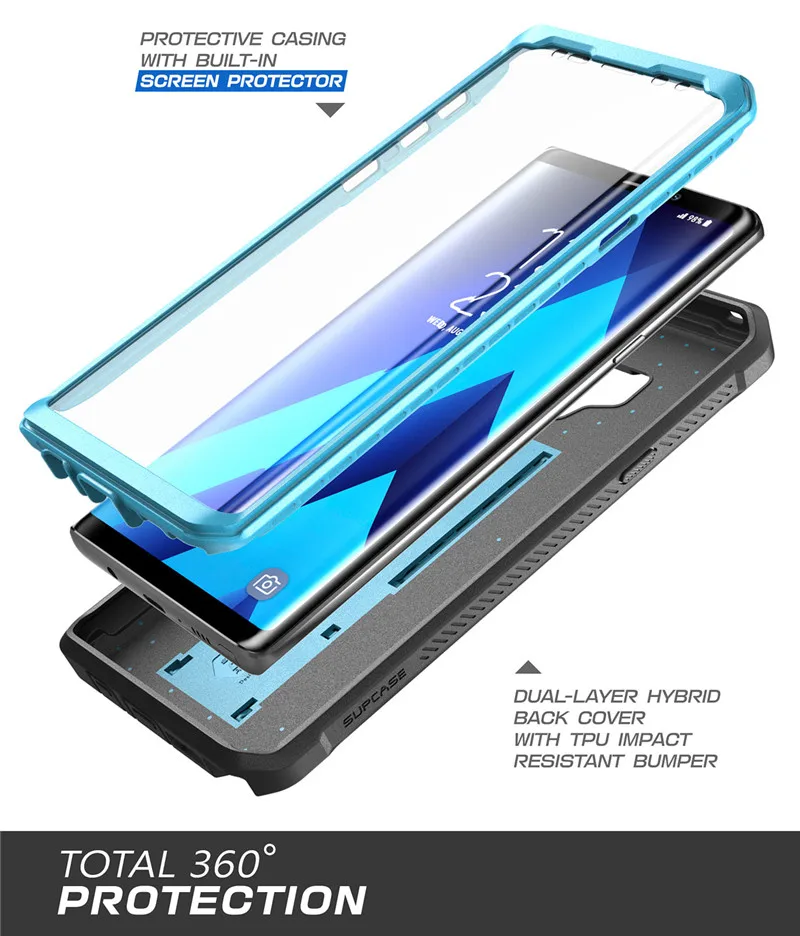 Для samsung Galaxy Note 9 чехол SUP чехол UB Pro полный корпус прочная кобура защитный чехол со встроенной защитой экрана и подставкой