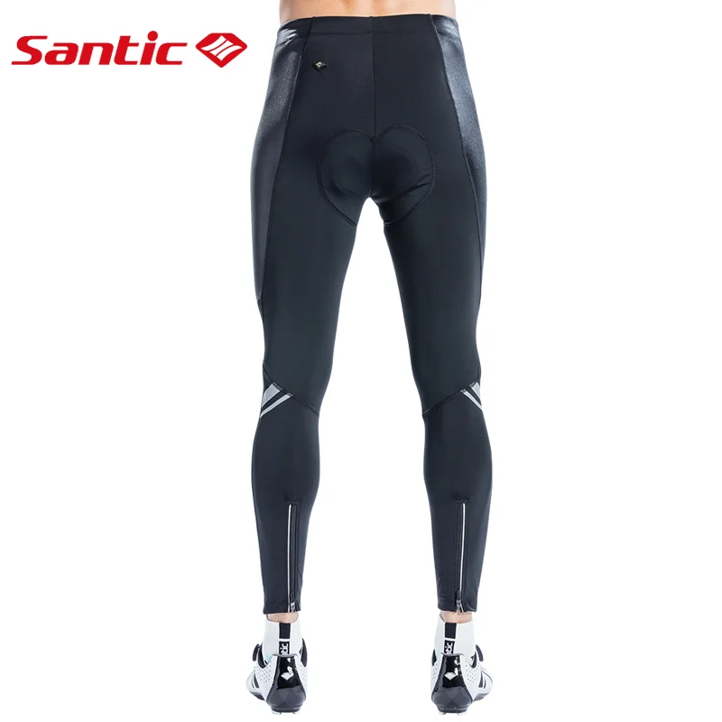 Santic мужские брюки Mtb длинные штаны с подкладом для велоспорта весна осень 4D
