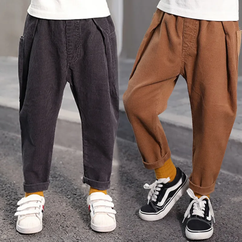 Детские брюки JMFFY повседневные с карманами для мальчиков на весну-осень 2019 От 4 до