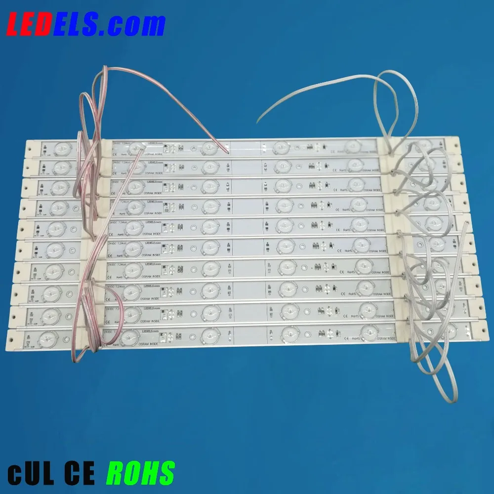 100 шт./лот 24VDC 7 2 W UL светодиодные полосы для светодиодного освещения вывесок 175