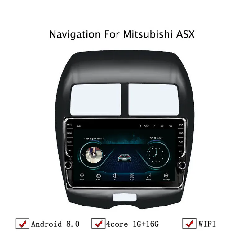 10 1 &quotAndroid 8 автомобильный gps-навигатор для Mitsubishi ASX 2013 2014 2015 Автомагнитола стерео