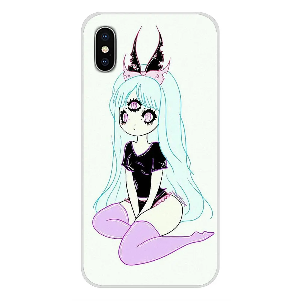 Мягкий прозрачный чехол для Samsung Galaxy S3 S4 S5 Mini S6 S7 Edge S8 S9 S10 Lite Plus Note 4 5 8 9 Girly Pastel Witch Goth