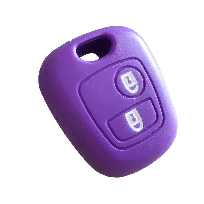 Силиконовый чехол для автомобильного ключа Peugeot 206 307 207 408 Citroen C2 C3 C4 мягкая резина 2