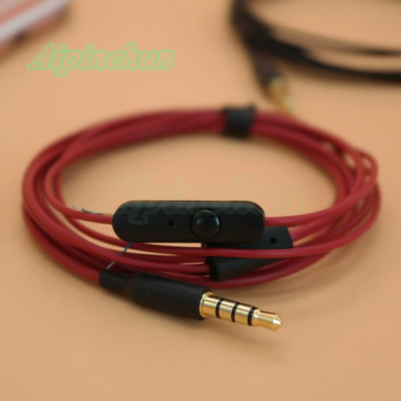 Aipinchun 3 5 мм DIY аудио кабель для наушников с микрофоном запасной провод CTIA Jack 2 цвета