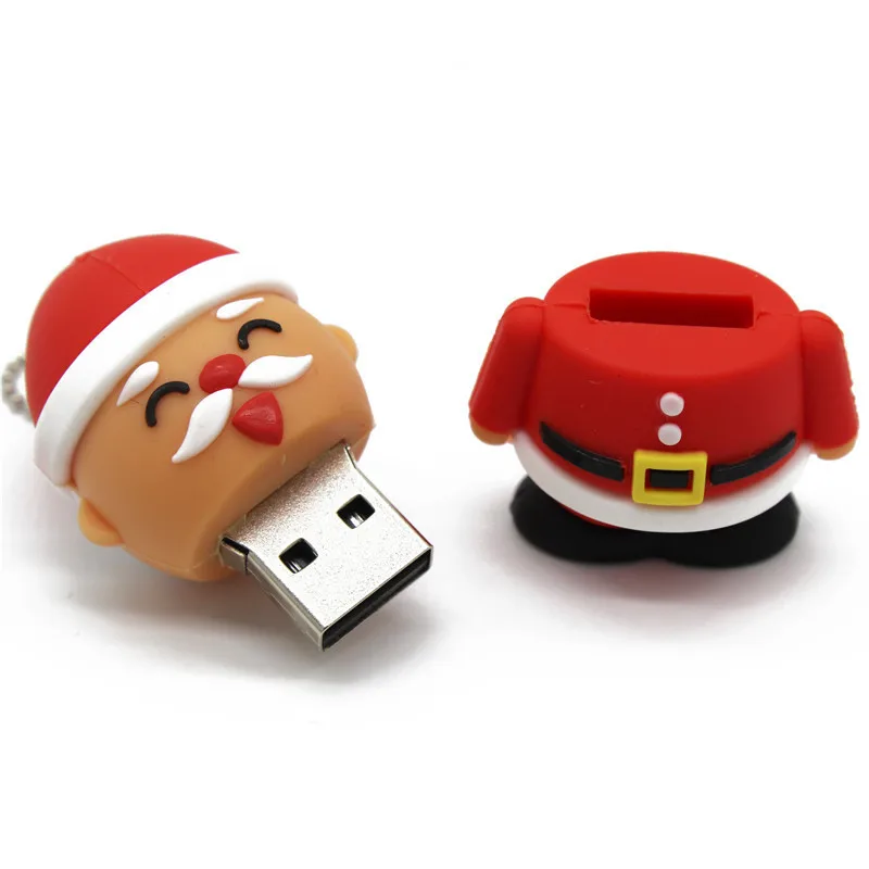 Санта Клаус usb2.0 Рождественская елка usb флэш-накопитель 4 ГБ 8 16 32 Рождественский
