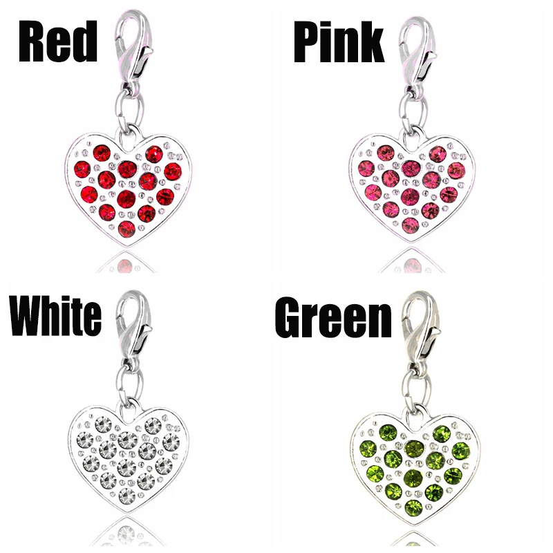 Модный стиль любовь форма горный хрусталь Блестящий мигающий питомец кошка