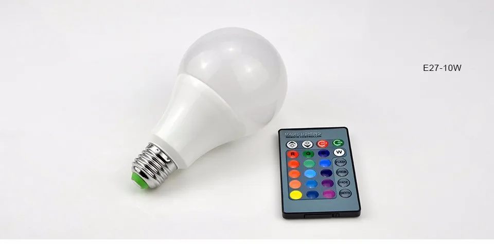 3 Вт 10 Вт RGB светодиодный светильник 85-265 в 110 В 220 В E27 E14 GU10 с регулируемой яркостью светодиодный светильник, ночник Точечный светильник или пульт дистанционного управления для отдыха Домашний Светильник