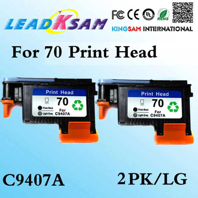 2 шт. печатающая головка для hp70 C9407A Designjet Z2100 Z5200 Z3100 Z3200 Photosmart PRO B9180 головка|photosmart pro