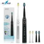 Seago SG-507 звуковая электрическая зубная щетка для взрослых, уход за полостью рта, отбеливание зубов, массажная резинка, 5 режимов, водонепроницаемая перезаряжаемая зубная щетка