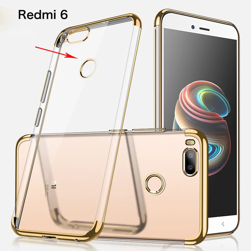 Для Xiaomi Redmi 6A чехол покрытие бампер мягкий ТПУ силиконовый для телефона 6 Pro Capas Coque