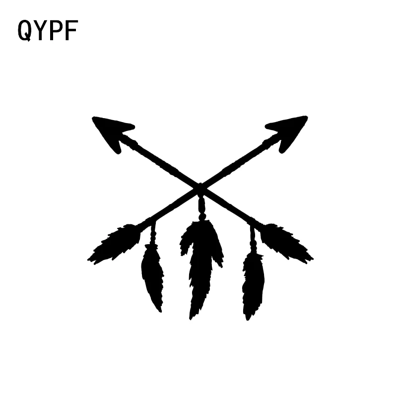QYPF 17 4*12 3 см мультфильм стрельба из лука перо декор автомобиля моделирование
