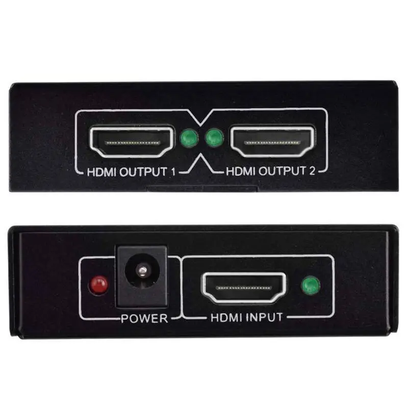 1x2 HDMI Сплиттер v1.4b вид 4K 3D 1080p один вход на два выхода Топ США штекер