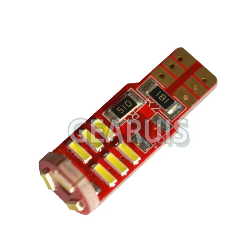 100 шт. T10 Canbus 160MA неполярный 15SMD 501 4014 SMD чип Led авто внутренняя Лицензия Пластина