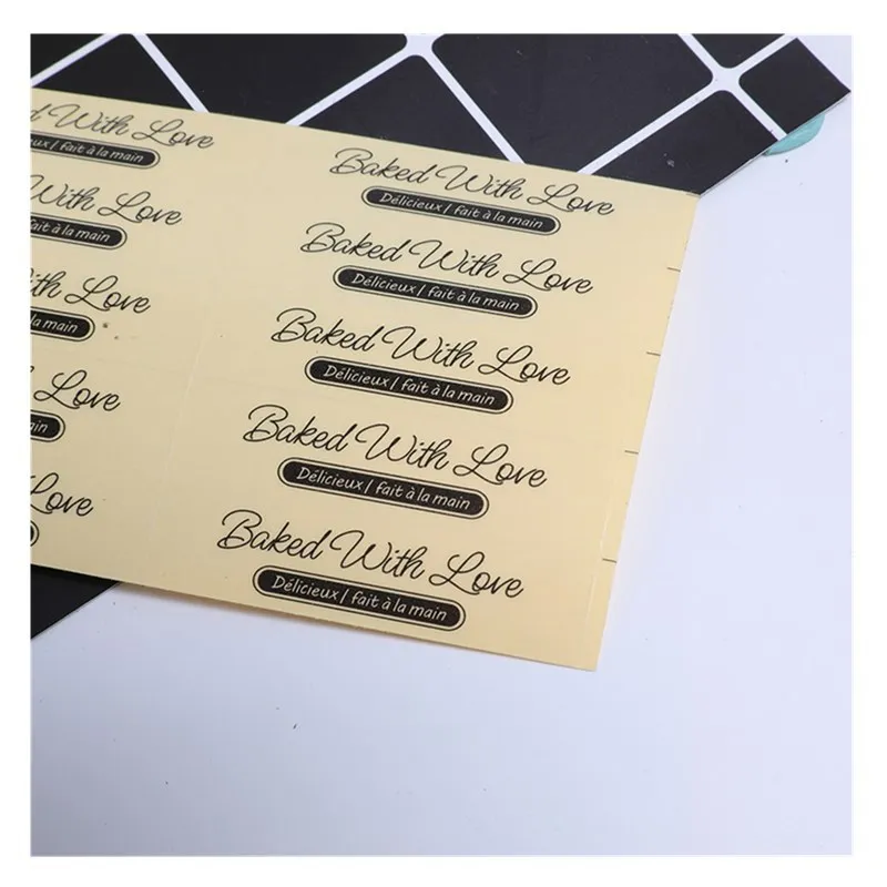 100 шт. 10 листов Стикеры для выпечки мороженого|Канцелярские наклейки| |