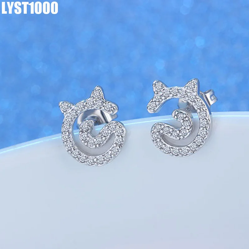Оптовая продажа Fine Jewelry Мода 925 стерлингового серебра серьги стержня для Для